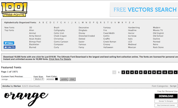 free fonts web para descargar tipografias